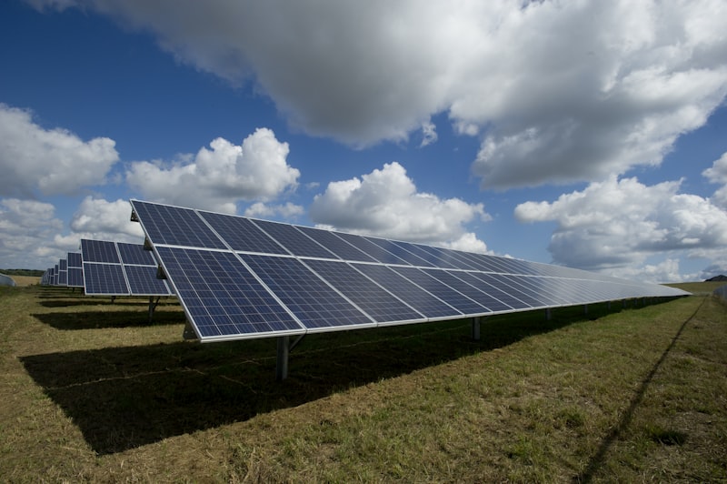 Solar panels on a UK rooftop